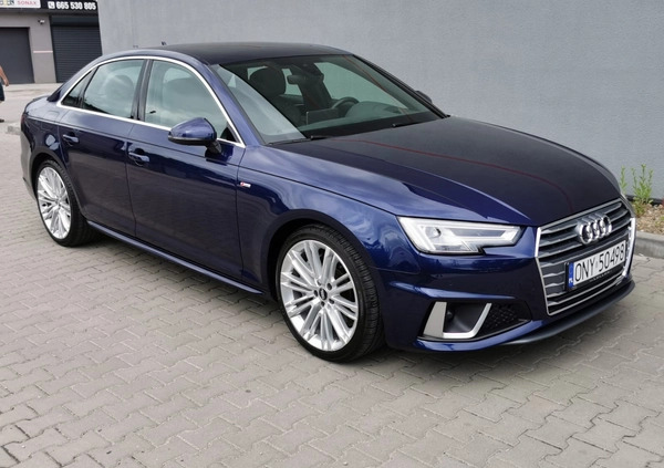 Audi A4 cena 114000 przebieg: 39000, rok produkcji 2019 z Nysa małe 379